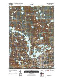 Rhinelander 2010 topographic map thumbnail
