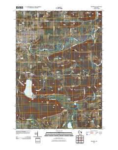 Baraboo 2010 topographic map thumbnail