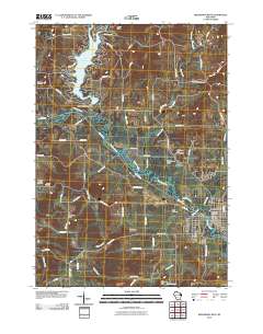 Reedsburg West 2010 topographic map thumbnail