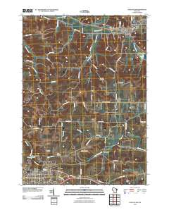 Cross Plains 2010 topographic map thumbnail