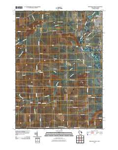 Brodhead West 2010 topographic map thumbnail