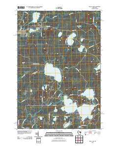 Mole Lake 2010 topographic map thumbnail