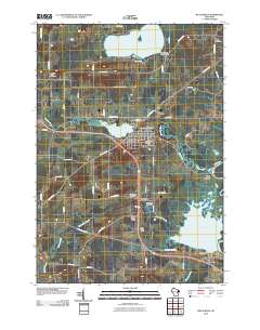 Weyauwega 2010 topographic map thumbnail