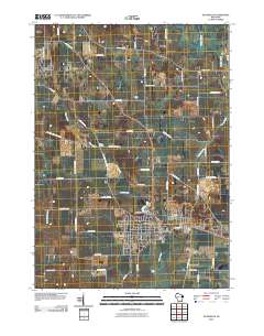 Evansville 2010 topographic map thumbnail