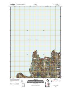Ellison Bay 2010 topographic map thumbnail
