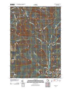 Keshena 2010 topographic map thumbnail