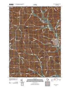 New Glarus 2010 topographic map thumbnail