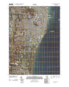 Racine South 2010 topographic map thumbnail