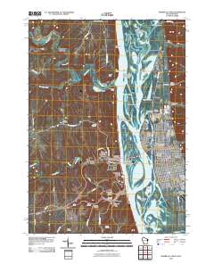 Prairie du Chien 2010 topographic map thumbnail