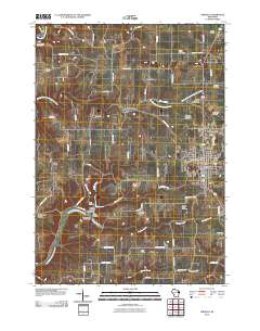 Viroqua 2010 topographic map thumbnail
