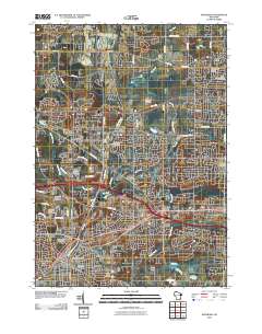 Waukesha 2010 topographic map thumbnail