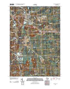 Waupaca 2010 topographic map thumbnail