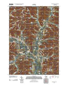 Sextonville 2010 topographic map thumbnail