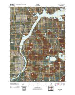 Sauk City 2010 topographic map thumbnail