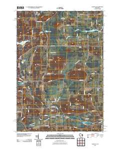Saxeville 2010 topographic map thumbnail