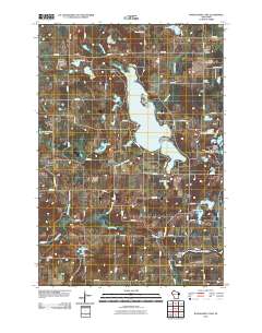 Wapogasset Lake 2010 topographic map thumbnail