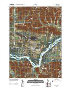 Spring Green 2010 topographic map thumbnail