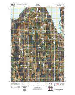 Sturgeon Bay West 2010 topographic map thumbnail