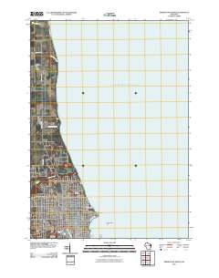 Sheboygan North 2010 topographic map thumbnail