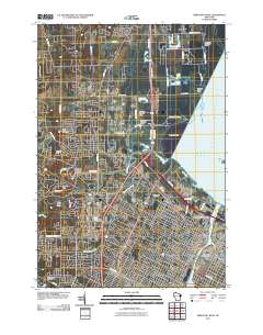 Green Bay West 2010 topographic map thumbnail