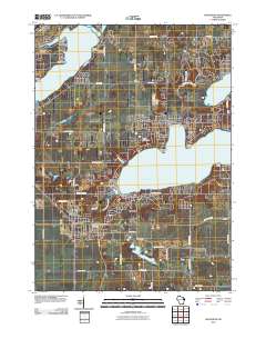 Walworth 2010 topographic map thumbnail