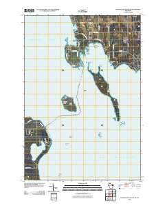 Washington Island SW 2010 topographic map thumbnail