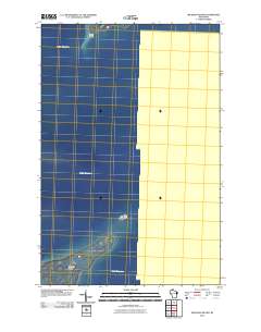 Michigan Island 2010 topographic map thumbnail