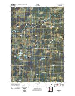 Jump River 2010 topographic map thumbnail