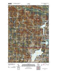 Menomonie North 2010 topographic map thumbnail