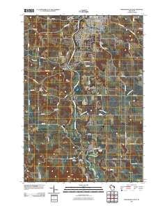 Menomonie South 2010 topographic map thumbnail