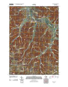 Melvina 2010 topographic map thumbnail