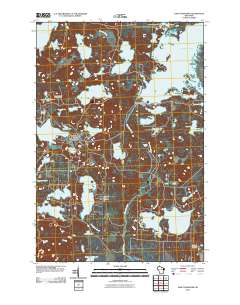 Lake Tomahawk 2010 topographic map thumbnail
