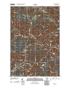 Pembine 2010 topographic map thumbnail