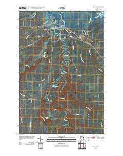 Odanah 2010 topographic map thumbnail