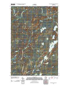 Pequaywan Lake 2010 topographic map thumbnail
