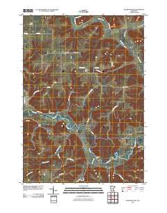 Rushford East 2010 topographic map thumbnail