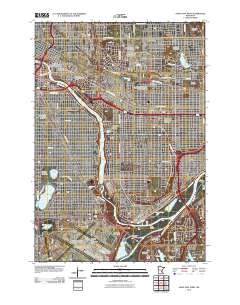 Saint Paul West 2010 topographic map thumbnail