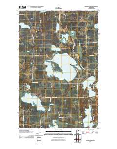Puposky Lake 2010 topographic map thumbnail