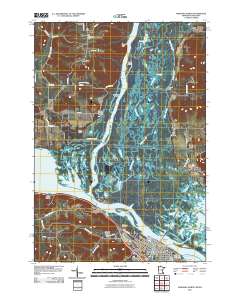 Wabasha North 2010 topographic map thumbnail