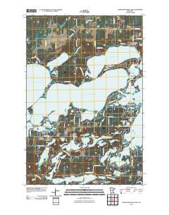 Lower Whitefish Lake 2010 topographic map thumbnail