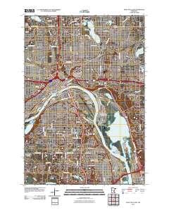 Saint Paul East 2010 topographic map thumbnail