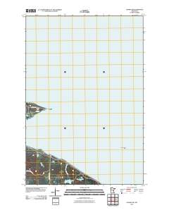 Onamia NW 2010 topographic map thumbnail