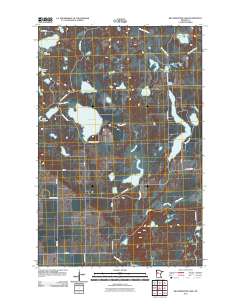 Big Basswood Lake 2011 topographic map thumbnail