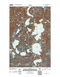 Many Point Lake 2011 topographic map thumbnail