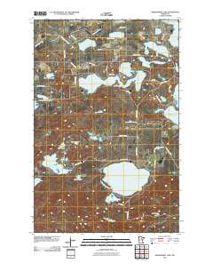 Siseebakwet Lake 2010 topographic map thumbnail