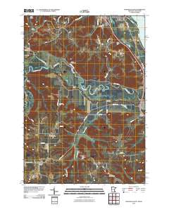 Wabasha South 2010 topographic map thumbnail