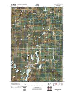 Parkers Prairie 2010 topographic map thumbnail