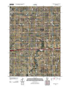 Brownsdale 2010 topographic map thumbnail