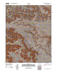 Furnish Canyon West 2010 topographic map thumbnail