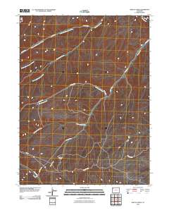 Barcus Creek 2010 topographic map thumbnail